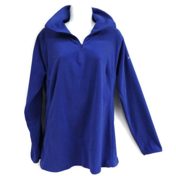Columbia Tops - Columbia Fleece Lightweight Purple Zip XL